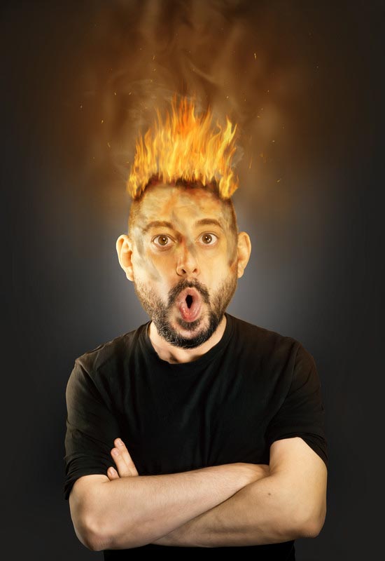 man-with-hair-on-fire