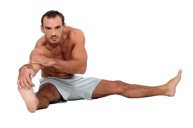 man-doing-stretching-routines